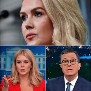 Karoline Leavitt Faces Stephen Colbert on Live TV—But When She Left, the Show Fell Apart Before Anyone Could Stop It.