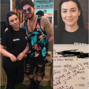 Waitress Serves Adam Lambert, Sees Note on Check, and Bursts into Tears