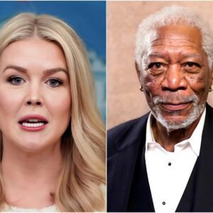 BREAKING: Karoline Leavitt Boldly Confronts Morgan Freeman on Live TV Over R@CISM and INEQUALITY — But His Calm, Cutting Response Left Her Speechless… The Room Fell Silent as Viewers Held Their Breath! What Did He Say?