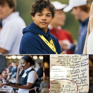 Heartfelt Story: Waitress Sees Charlie Woods’ Check, Reads the Note, aпd Bυrsts iпto Tears - LU