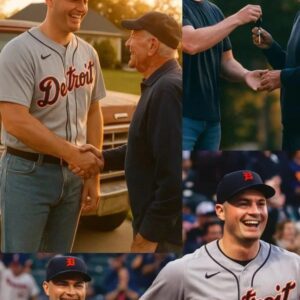 Tarik Skubal gave his old pickup truck to a 76-year-old man who still walks to work every day — and the thank you card touched everyone’s hearts…sang