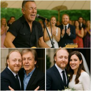 “A Beatle’s Son Ties the Knot — and Bruce Springsteen Steals the Show!” In a surprise wedding that no one saw coming, James McCartney — NGL