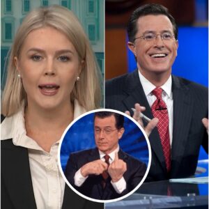 SHOCKING SHOWDOWN: Karoline Leavitt Clashes with Stephen Colbert Over Women’s and LGBTQ+ Rights — Live TV Debate Erupts into Chaos!