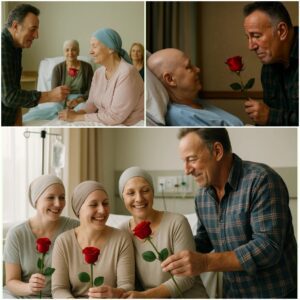 Bruce Springsteen recently visited cancer patients, bringing smiles and flowers to brighten their day. His compassionate gesture offered comfort and hope - NGL