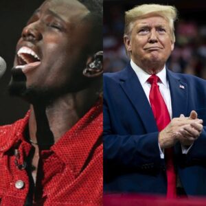 BREAKING NEWS: Donald Trump issues a permanent singing ban on young star Jamal Roberts for repeatedly protesting during Pride Month, prompting a furious response from Jamal in three words