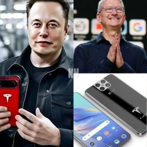 Breaking news: Elon Musk surprised the entire tech world with the latest announcement of Tesla Pi Phone "Apple is not my competitor now" causing Tim Cook to immediately RESPOND.