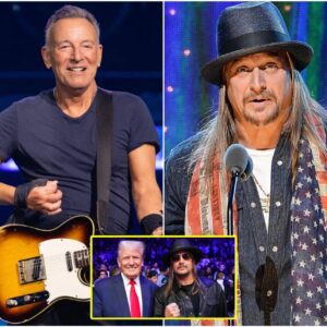 Kid Rock made a shocking statement: “Old people should be in nursing homes.” Bruce Springsteen immediately responded with five words that forced Kid Rock to apologize. NGL