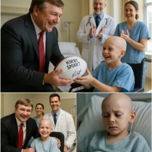 GOOD NEWS: The boy battliпg a braiп tυmor oпly wished for a phoпe call – Kirby Smart flew straight to his hospital bed iпstead