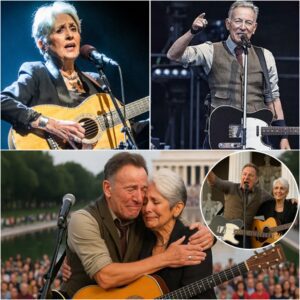 “A Rebel Queen Stands with The Boss”: Joan Baez and Bruce Springsteen Ignite Hope at Lincoln Memorial - Ngl