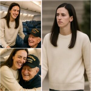 BREAKING NEWS: Indiana Fever star Caitlin Clark gave up his first-class seat to a veteran in gratitude — What he did next even surprised the guy on the flight…NGL