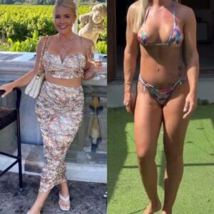 SURPRISE 🔥 Karoline Leavitt just turned the beach into a runway with her bold thong bikini look 👙