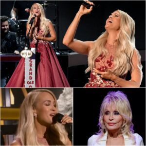 In an unforgettable moment, Carrie took the stage under soft yellow lights and delivered a heartfelt, emotional performance that brought Dolly to TEARS.