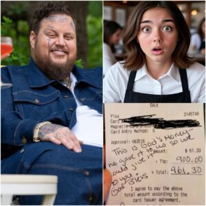 Jelly Roll’s Heartfelt Gesture Leaves Waitress in Tears: A Receipt That Changed a Life...