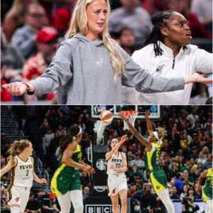 BREAKING: Indiana Fever’s Sophie Cunningham shocked everyone by sending a three-word text message “tornado threat” to the Seattle Storm before their next game, leaving coach Noelle Quinn worried and scared…
