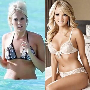 SURPRISE: Country music queen Carrie Underwood treats the public’s eyes with a set of bikini photos at the beach, oh my god she’s so hot nh
