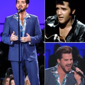 Adam Lambert Just Brought Elvis Back to Life — And Fans Are Still Crying It was supposed to be a simple tribute… but when Adam Lambert stepped up to the mic, something legendary happened. His tearful, electrifying version of “Blue Suede Shoes” didn’t just honor Elvis—it resurrected him. This is the performance fans say “you’ll never forget