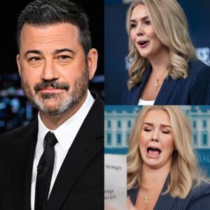EXCLUSIVE, THIS JUST HAPPENED: Jimmy Kimmel CROSSES the Line and INSULTS Karoline Leavitt—The HUMILIATING Backlash That Left Him Speechless! In an explosive live TV moment, Jimmy Kimmel took things too far when he insulted Karoline Leavitt, and the backlash was nothing short of brutal.