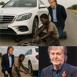 A Black boy helped Paul McCartney fix a flat tire, and the next day, a black SUV arrived at his house.