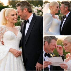 Blake Shelton Struggled to Hold Back Tears During His Heartfelt Vows to Gwen Stefani – But Completely Broke Down When She Whispered Three Mysterious Words That Touched Every Soul!