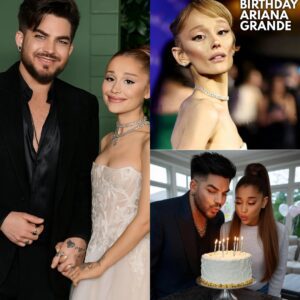 When the lights went out and the room fell into darkness, a small candle was lit—Adam Lambert suddenly appeared, holding a birthday cake for Ariana Grande. The atmosphere was warm and joyful, but what Adam did next brought Ariana to tears.
