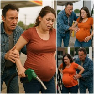 Bruce springsteen Sees a Pregnant Woman Struggling at a Gas Station—What He Did Next Will Shock You! - ngl