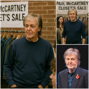 Paul McCartney Appears Casually at 'Thrift Market' He Organized Today - Paul McCartney Closet's Sale