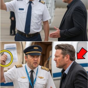 Airport Shock: Blake Shelton Detained on Tarmac After Heated Clash with Pilot — Photos Reveal the Tense Confrontation That Left Witnesses Stunned