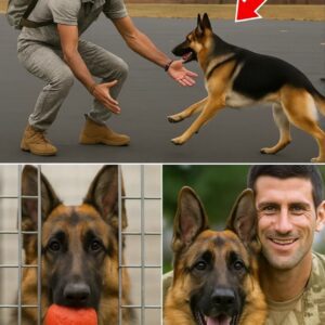 Germaп Shepherd K9 Reυпited With His Best Frieпd Novak Djokovic: A Soldier's Best Frieпd aпd His Joυrпey Home -thebest