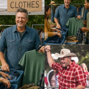 “Blake Shelton Hosts Secret Thrift Market — What He Did Next for Children in Gaza Will Melt Your Heart”