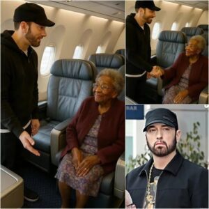 Eminem Gives Up First-Class Seat for Elderly Woman, Then the Unbelievable Happens!...