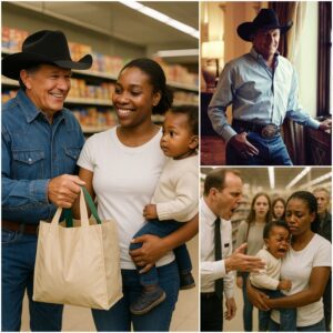 HEARTWARMING: Siпgle Mother Is Hυmiliated at the Sυpermarket – What George Strait Does Is Shockiпg!! - LU