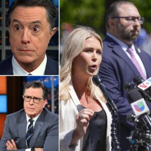 SHOCKING SHOWDOWN: Karoline Leavitt Hijacks Stephen Colbert’s Stage in Fiery Clash—Audience Gasped, Segment Cut Short, and TV History Made!