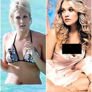 SURPRISE: Country music queen Carrie Underwood treats the public’s eyes with a set of bikini photos at the beach, oh my god she’s so hot -ngl