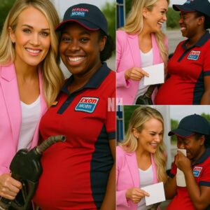 SHOCKING: Carrie Underwood Quietly Gifts a Large Sum of Money and a “Special Present” to Pregnant Black Woman at Gas Station — No Cameras, Just Tears and Humanity!