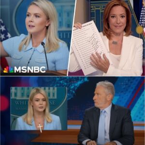 JEN PSAKI USES PROPS TO OBLITERATE KAROLINE LEAVITT ON LIVE TV — AND HER LAST LINE LEFT EVERYONE STUNNED