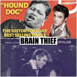 Elvis Presley accused of plagiarizing black artists and paying to cover it up! Leaked sources say many hits like “Hound Dog” were uncredited covers, and were sued in the 60s but quietly settled. Fans divided: “Legend or brain thief?”