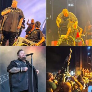 Jelly Roll Creates Unforgettable Moment as Fan in Wheelchair Is Lifted to Stage – A Crowd United by Music...