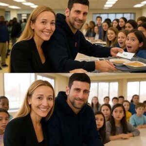 Novak Djokovic and Wife Jelena Pay Off $347,000 in Student Lunch Debt — But the Message They Left Made Kids Cry