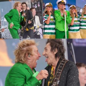 Rod Stewart played a blinder for his Sunday Legends tea time slot at Glastonbury, which came complete with outfit changes, dedications and special guests Mick Hucknall, Lulu and his former Faces bandmate & Rolling Stone Ronnie Wood!