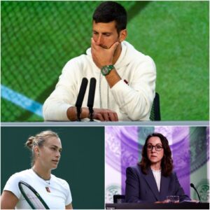 BREAKING NEWS: Novak Djokovic receives a severe sanction for “disrupting” world No. 1 Aryna Sabalenka’s pre-Wimbledon 2025 press conference. Wimbledon’s chief executive stated, “We cannot tolerate that kind of behavior here,” after lodging a formal complaint. And Djokovic’s subsequent action left the entire audience speechless.