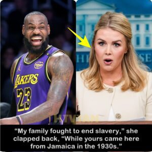 **LEBRON JAMES CALLED HER “KKK BARBIE”—BUT KAROLINE LEAVITT’S 17-WORD RESPONSE SILENCED HIM INSTANTLY AND CHANGED EVERYTHING WITHOUT A SINGLE SHOUT OR PRESS TOUR**