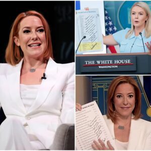 JEN PSAKI USES PROPS TO OBLITERATE KAROLINE LEAVITT ON LIVE TV — AND HER LAST LINE LEFT EVERYONE STUNNED! п