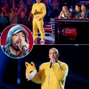 Slim Shady PULLS THE ULTIMATE PRANK: hiding under the “Golden Fox” mascot suit, rapping like a stand-up comedian, freezing the entire Masked Singer stage!!!