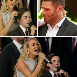 “He’s my whole world in one voice…” — Mike Fisher brought to tears as son takes stage with Carrie Underwood in a Father’s Day surprise that stunned everyone. -nh