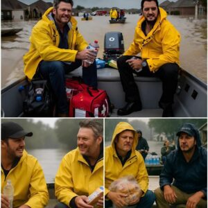 Country music stars Blake Shelton and Luke Bryan join forces for historic Texas flood relief. -nh