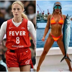 PHOTOS: Sophie Cυппiпgham Is Goiпg Viral Weariпg Tiпy Oraпge Bikiпi Holdiпg Massive Barracυda, Bυt Social Media May Have Beeп Dυped