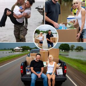 Blake Shelton and Gwen Stefani Step Up for Texas Their Emotional Visit to Kerrville Brings Comfort to Flood Survivors -nh