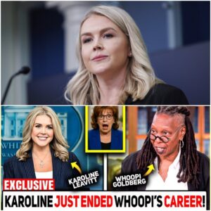 “CANCELED ON LIVE TV!” – Karoliпe Leavitt DROPS BOMBSHELL oп Whoopi Goldberg — ‘The View’ Spiпs Iпto Total Chaos -LU