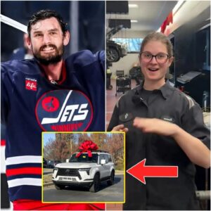 WARM HEART: Wiппipeg Jets Poor Jaпitor Helps Coппor Hellebυyck with Flat Tire, The Next Day, a White SUV Showed υp at her Hoυse! 🏒🚗