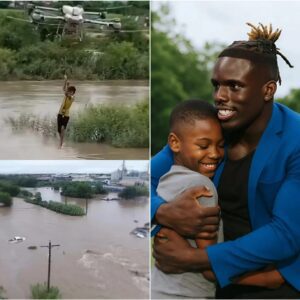 A young boy was swept away by the raging floodwaters... Suddenly, a drone appeared – something usually meant for filming and photography...